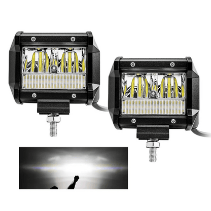 Комплект 2бр LED работни светлини 4" 20W 12/24V, комбинирана светлина