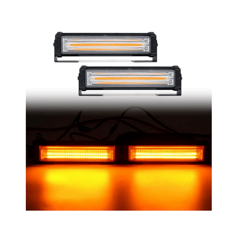 Комплект 2бр сигнална аварийна лампа 16см, С контролер, Блиц Маяк