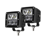 Комплект квадратни 3.5" 20W 9D LED работни халогени, прожектори 12V/24V 2372lm