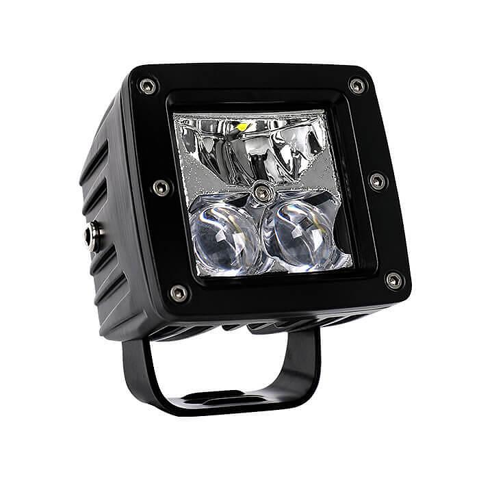 Комплект квадратни 3.5" 20W 9D LED работни халогени, прожектори 12V/24V 2372lm