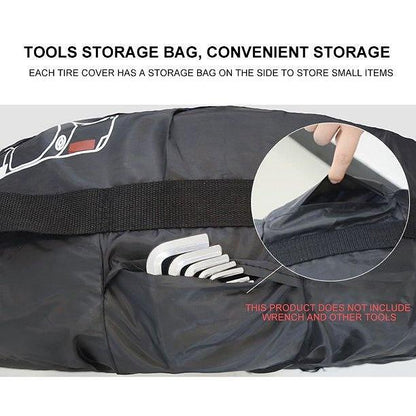 Комплект 4 бр калъфи за съхранение на гуми, непромокоаеми, подходящи за 13" -18" (цола)