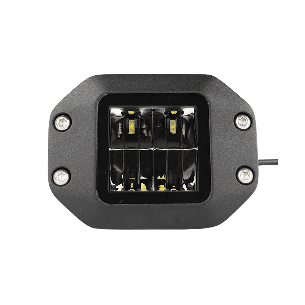 Комплект  LED халогени 5" 40W за вграждане в броня + подарък окабеляване