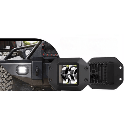 Комплект  LED халогени 5" 40W за вграждане в броня + подарък окабеляване