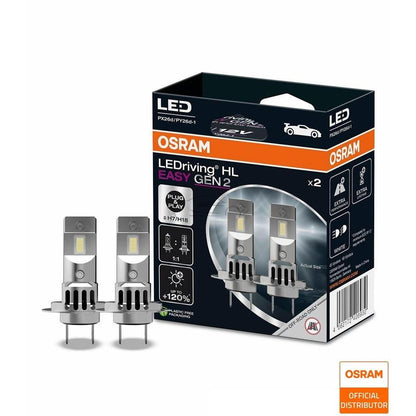 Комплект LED крушки OSRAM H7/H18 Easy Gen2 +120% 12V 16W 6500K 1400lm 64210DWESY2-2HB