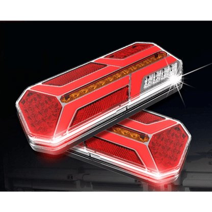 Комплект ЛЕД Диодни Стопове, Динамичен Мигач, 7 Функции, 12/24V