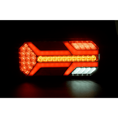 Комплект ЛЕД Диодни Стопове, Динамичен Мигач, 7 Функции, 12/24V