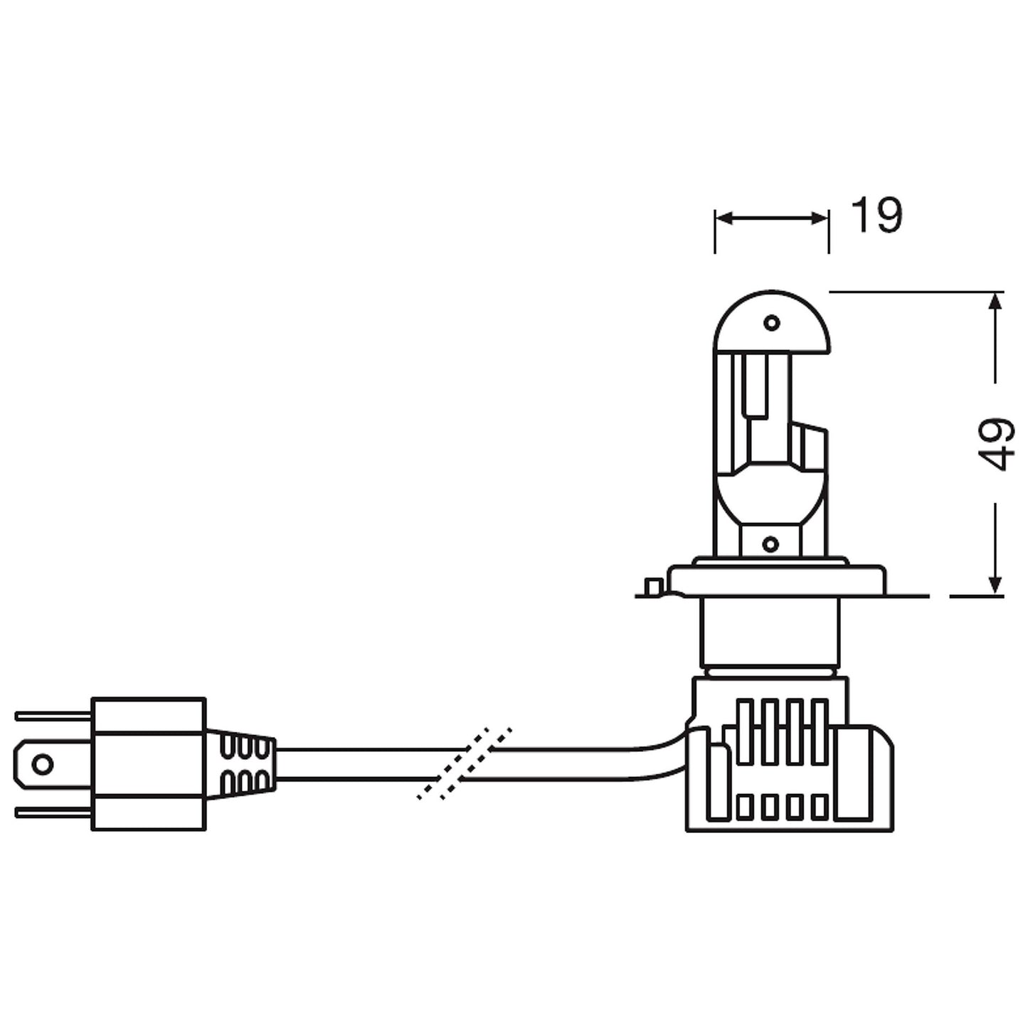 Комплект Лед система OSRAM NIGHT BREAKER® LED H4 27/23W, 6000K, 1500lm 64193DWNB