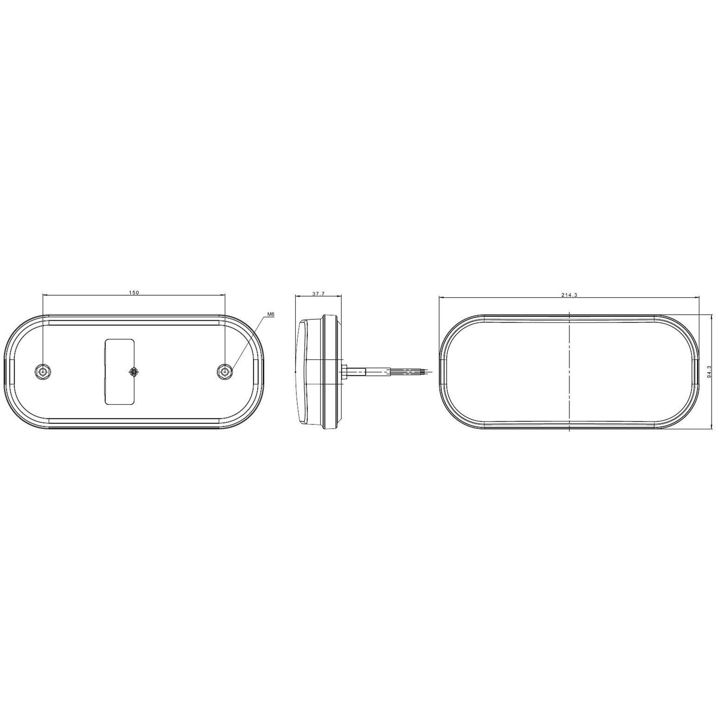Комплект LED стопове с динамичен мигач, ляв и десен, 7 функции, Е-Мark, 12V-24V, с кабел