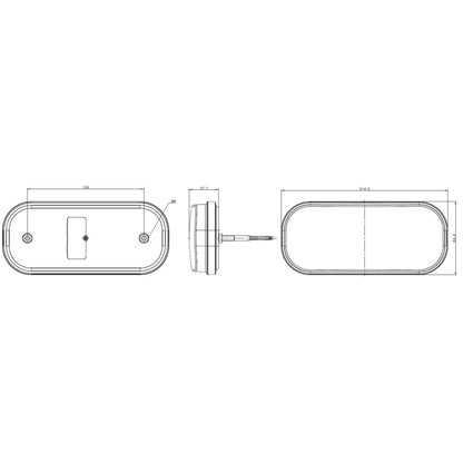Комплект LED стопове с динамичен мигач, ляв и десен, 7 функции, Е-Мark, 12V-24V, с кабел