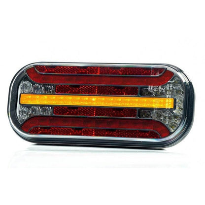 Комплект LED стопове с динамичен мигач, ляв и десен, 7 функции, Е-Мark, 12V-24V, с кабел