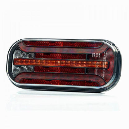 Комплект LED стопове с динамичен мигач, ляв и десен, 7 функции, Е-Мark, 12V-24V, с кабел