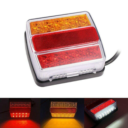 Комплект LED стопове с магнит и кабели 7.5M - подходящи за ремарке, колесар, тир и др.