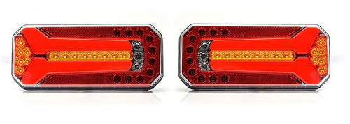 Комплект LED стопове, ляв и десен, 4 функции, Е-Мark, неон ефект, 12V-24V