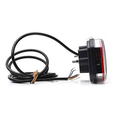 Комплект LED стопове с динамичен мигач, Ляв и Десен, 6 функции, Е-Мark, неон ефект, 12V-24V