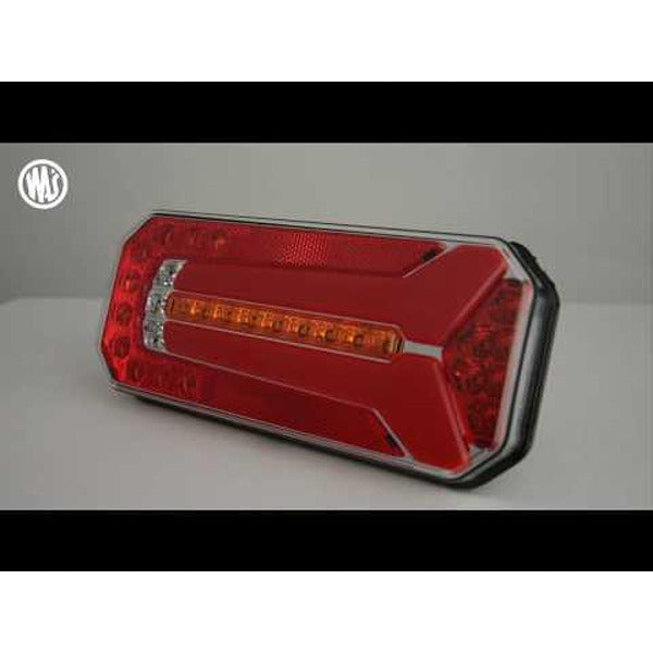 Комплект LED стопове с динамичен мигач, Ляв и Десен, 6 функции, Е-Мark, неон ефект, 12V-24V