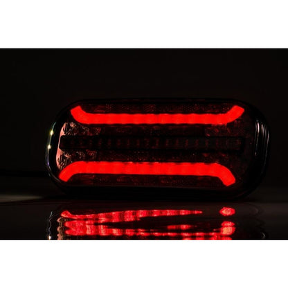 Комплект LED стопове с динамичен мигач, ляв и десен, 7 функции, Е-Мark, 12V-24V, с букса