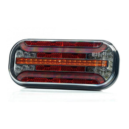 Комплект LED стопове с динамичен мигач, ляв и десен, 7 функции, Е-Мark, 12V-24V, с букса