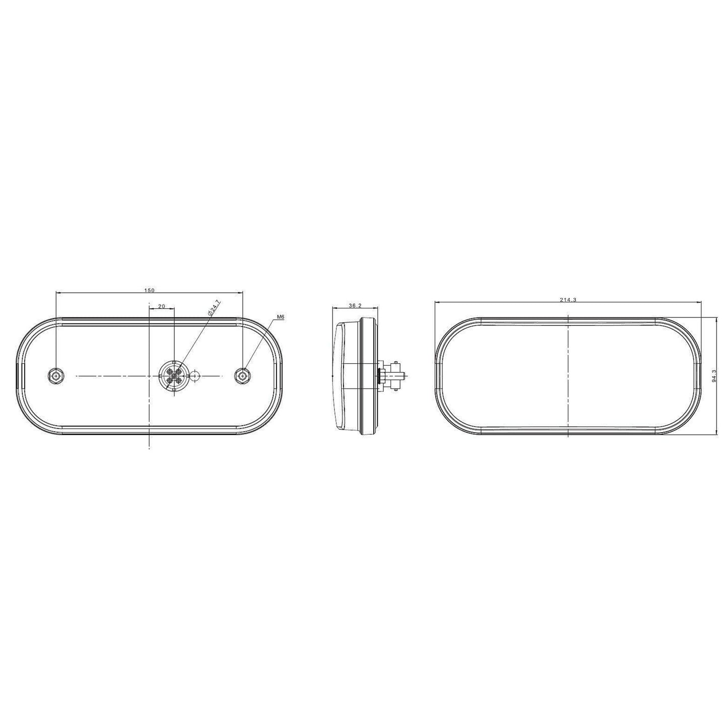 Комплект LED стопове с динамичен мигач, ляв и десен, 7 функции, Е-Мark, 12V-24V, с букса