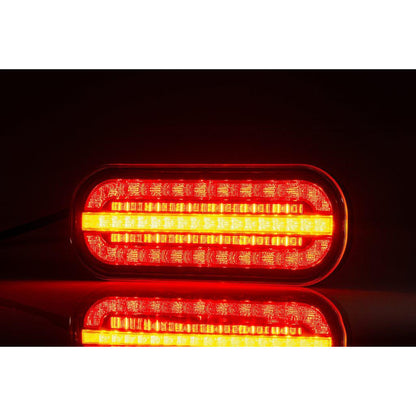 Комплект LED стопове с динамичен мигач, с кабел, 3 функции, Е-Мark, 12V-24V