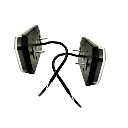 Комплект мултифункционални LED стопове с бягащ мигач, Неон ефект 12V/24V 235mm X 110mm X 30mm E9