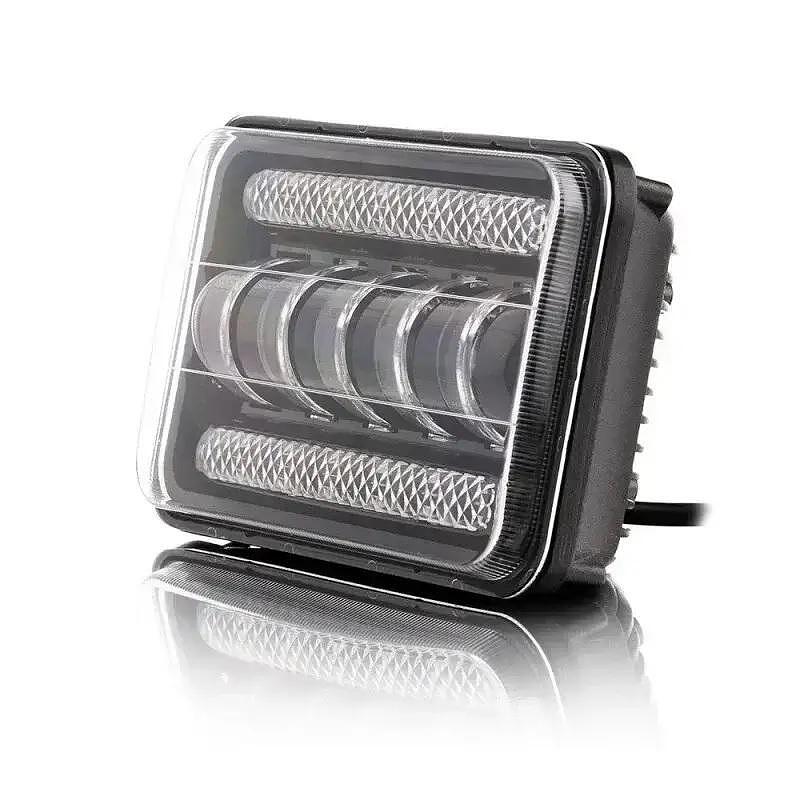 Комплект Правоъгълни 5x7инча LED фарове лампа 12V/24V къси/дълги, DRL дневни светлини и мигач