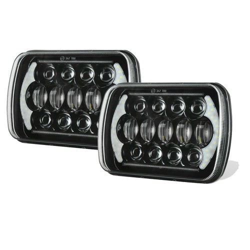 Комплект Правоъгълни LED фарове 5x7" 120W H4 букса, 4 светлини