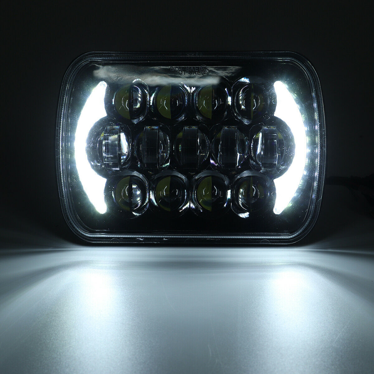 Комплект Правоъгълни LED фарове 5x7" 120W H4 букса, 4 светлини