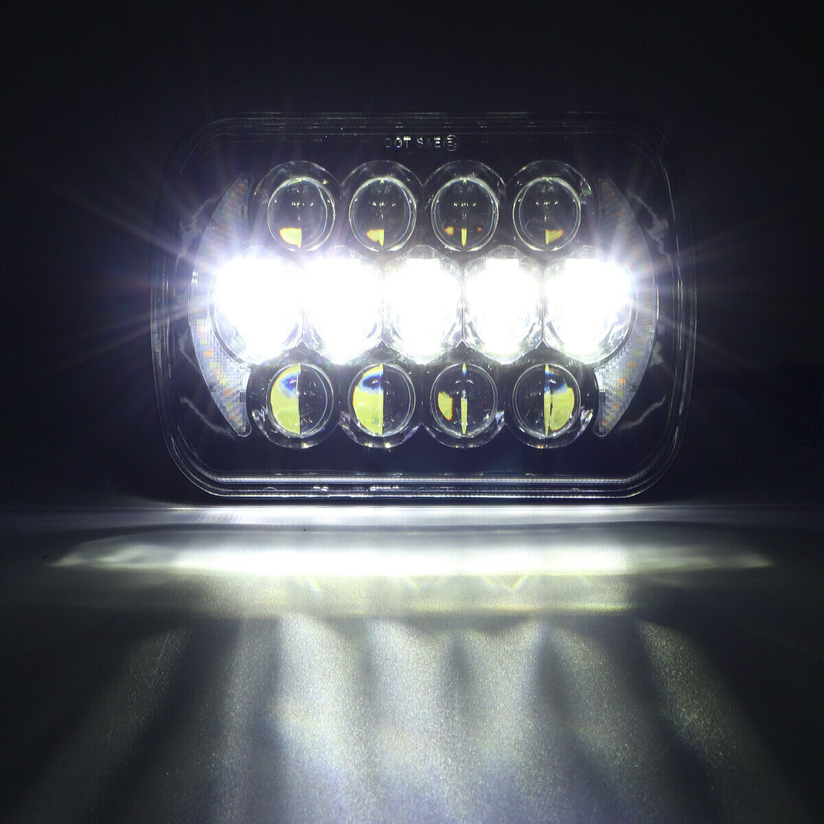 Комплект Правоъгълни LED фарове 5x7" 120W H4 букса, 4 светлини