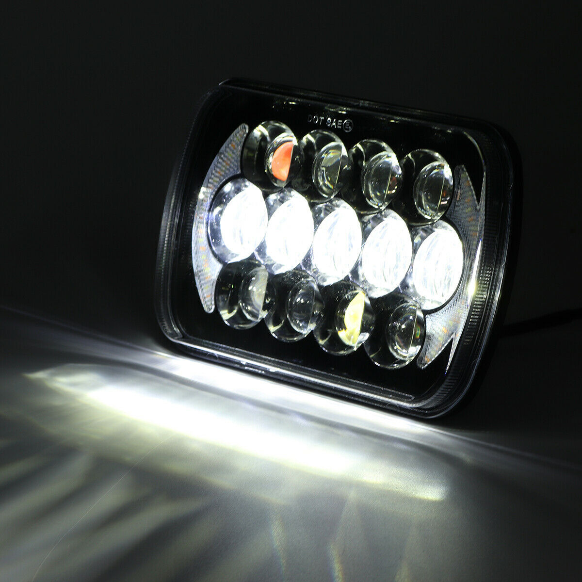 Комплект Правоъгълни LED фарове 5x7" 120W H4 букса, 4 светлини