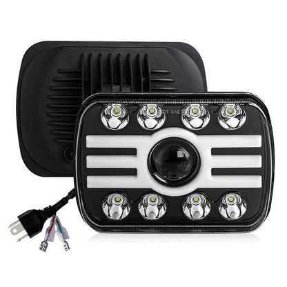 Комплект Правоъгълни LED фарове 5x7" 120W H4 букса, 4 светлини