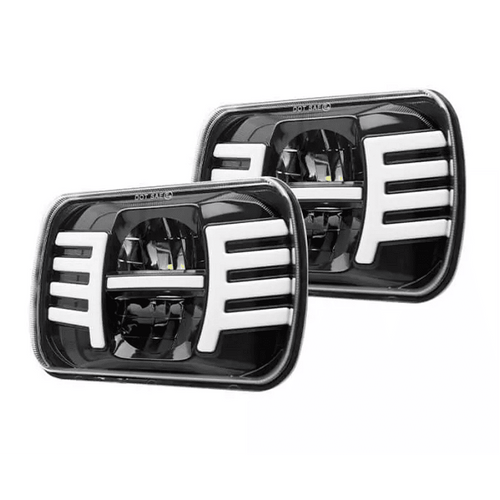 Комплект Правоъгълни LED фарове 5x7" 95W H4 букса, 4 светлини