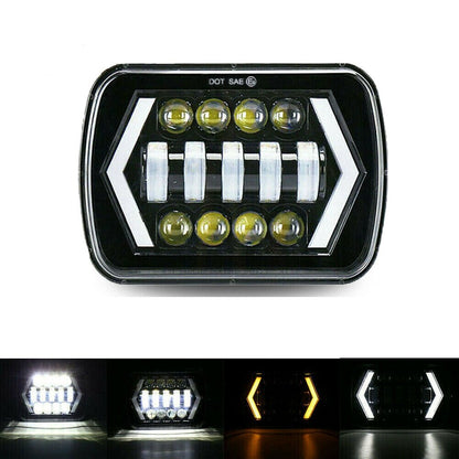 Комплект Правоъгълни LED фарове 5x7" 120W H4 букса, 4 светлини