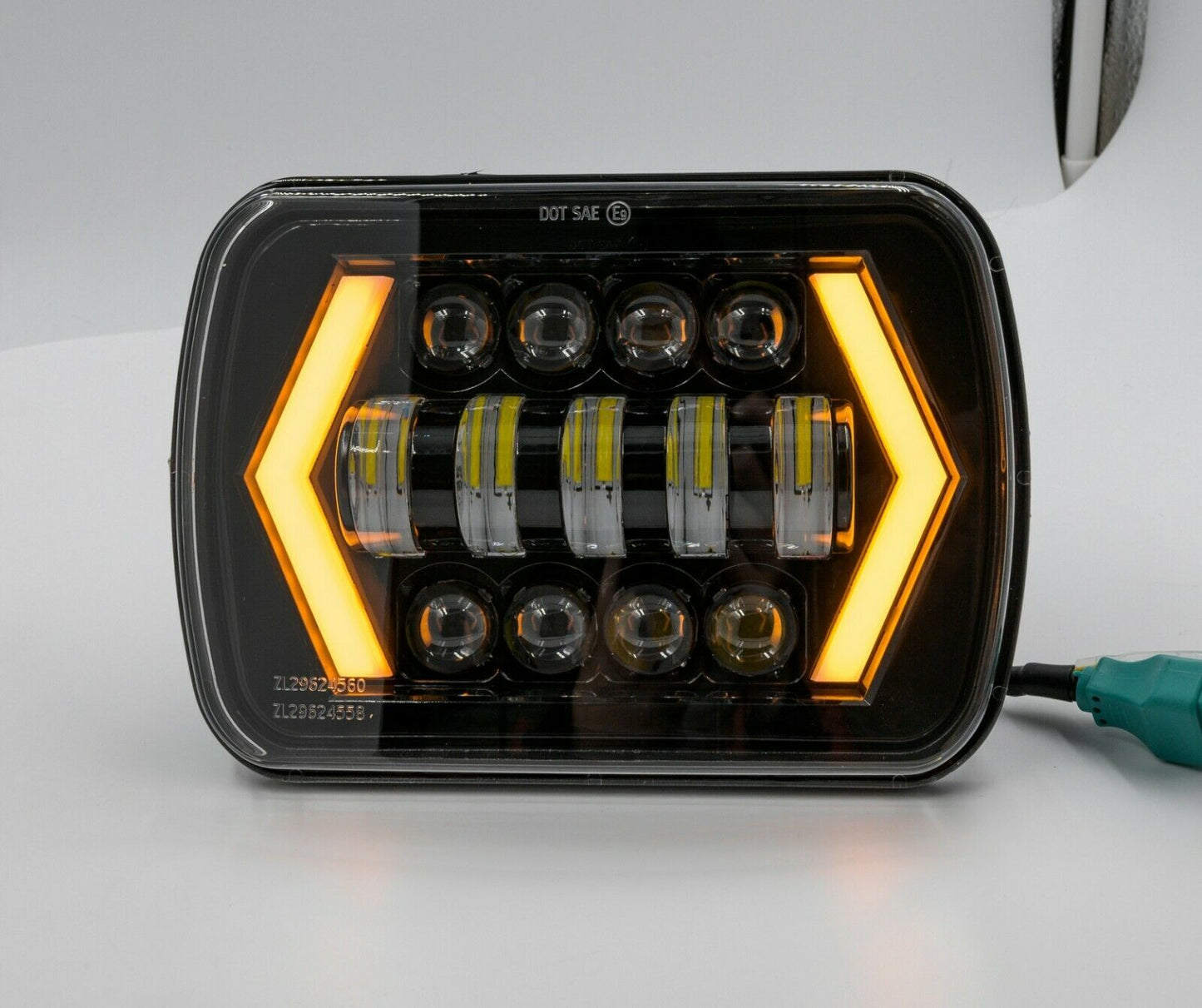 Комплект Правоъгълни LED фарове 5x7" 120W H4 букса, 4 светлини