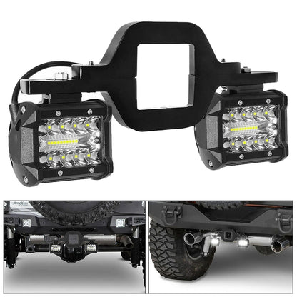 Комплект стойка за фарове, подходяща за монтаж на теглич - за джип и пикап