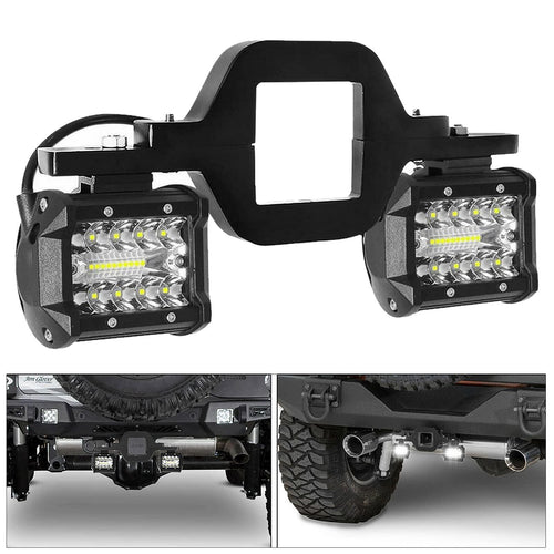 Комплект стойка за фарове, подходяща за монтаж на теглич - за джип и пикап