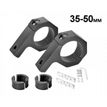 Комплект Универсални Скоби/Клампи за Монтаж на Лед Бар към тръба Ф35-50мм