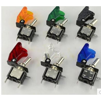 Копче електрическо с диод 20A 12V - червено, оранжево, синьо, карбон