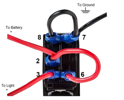 Копче/бутон с надпис DRIVING LIGHTS за вграждане 12V - 24V