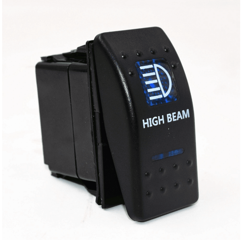 Копче/бутон с надпис HIGH BEAM за вграждане 12V - 24V