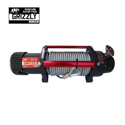 Лебедка Grizzly Winch 9500lbs (4310kg) стоманено въже