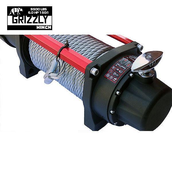 Лебедка Grizzly Winch 9500lbs (4310kg) стоманено въже