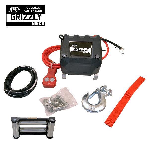 Лебедка Grizzly Winch 9500lbs (4310kg) стоманено въже
