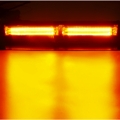 30см LED Аварийна жълта сигнална лампа - блиц, маяк, авариен LED бар със стойка, За пътна помощ, платформа 12-24V