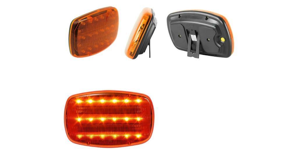 LED Аварийна/сигнална лампа, диоден маяк с магнит 12V