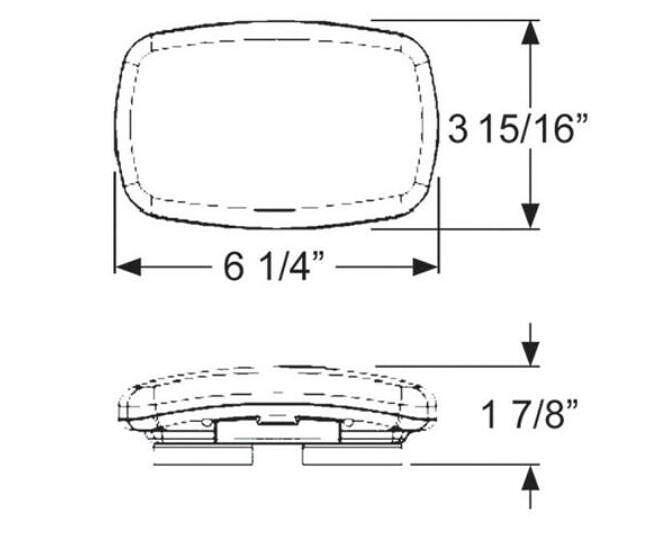 LED Аварийна/сигнална лампа, диоден маяк с магнит 12V