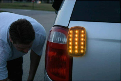 LED Аварийна/сигнална лампа, диоден маяк с магнит 12V