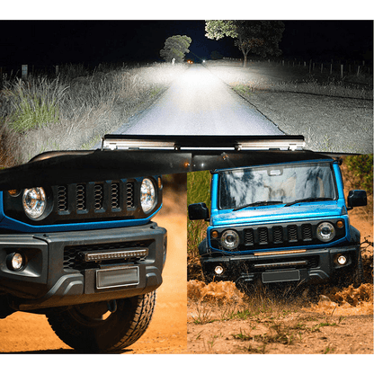 LED BAR 32" (82см) ZH 312W 12V/24V 6500K основна светлина + дневна 6500K/3000K