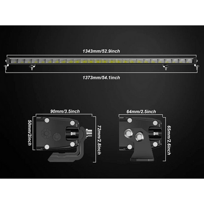 LED BAR 52" (132см) ZH 507W 12V/24V 6500K основна светлина + дневна 6500K/3000K