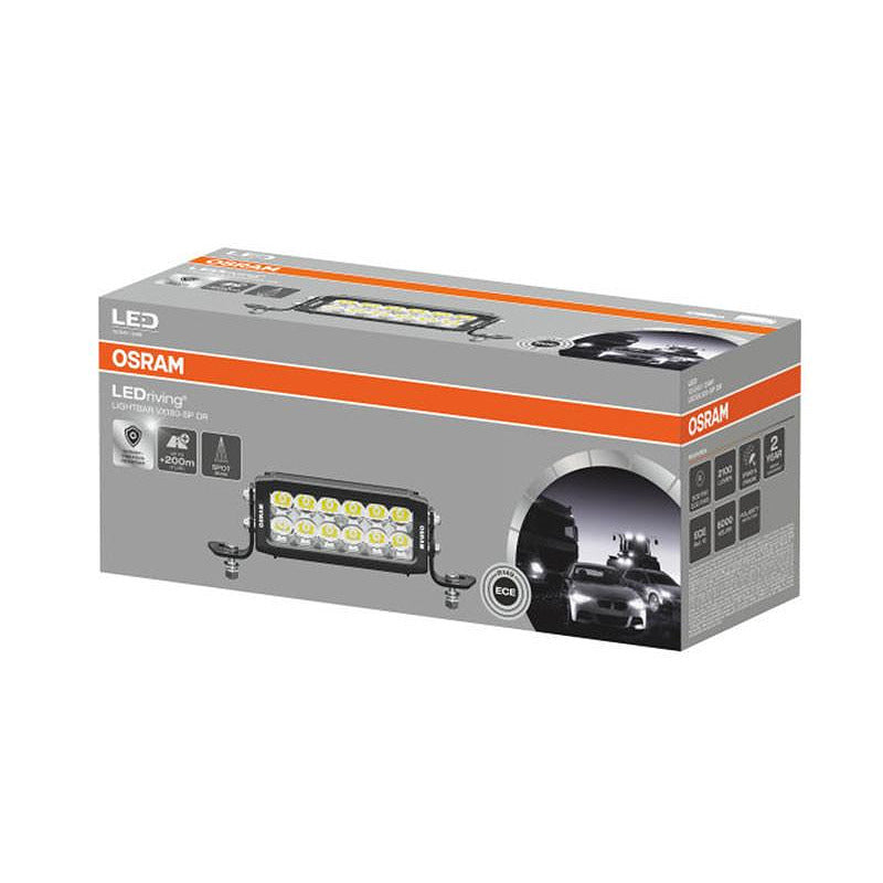 LED бар Osram Lightbar VX180-SP DR 12V, 18W, 2100lm, 6000K, 168x62x74mm