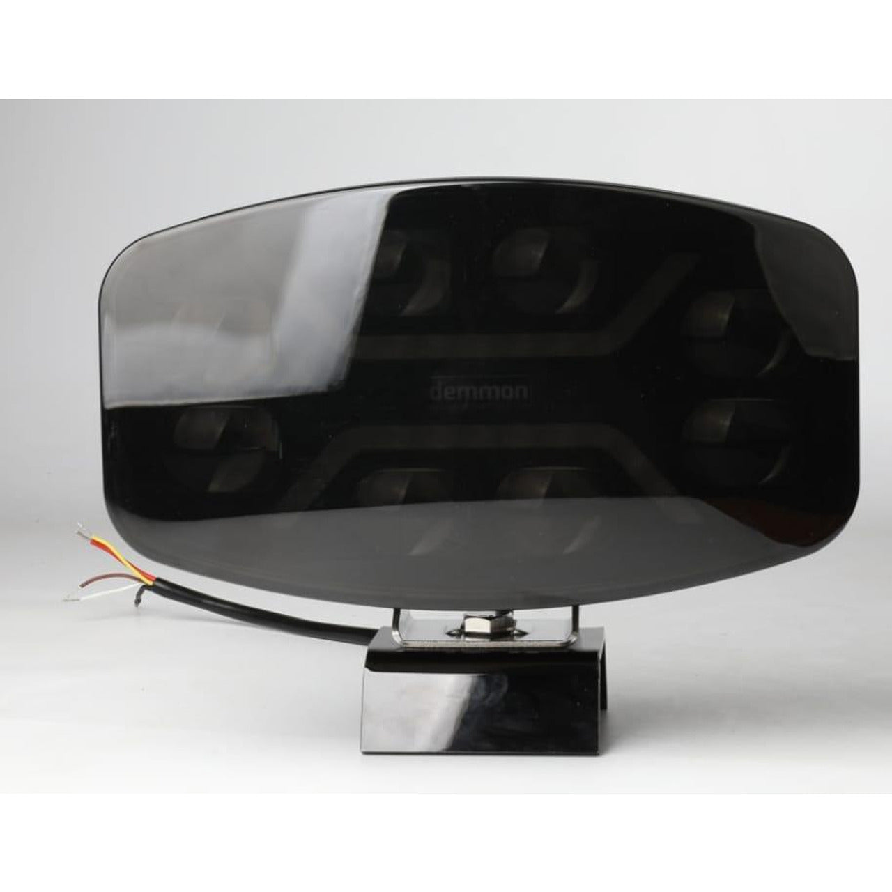 1бр LED правоъгълен фар 12V/24V 48W, бяло-жълто с черно стъкло, 245x139.4x90 mm E-mark E9